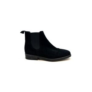 L'Intervalle | Black Suede Chelsea Boot Size 40
